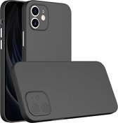 Mobiq - 0.3mm Ultra Dun Hoesje iPhone 12 Pro - Zwart