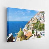 Onlinecanvas - Schilderij - Positano. Amalfikust. Campania. Italië Moderne Horizontaal Horizontal - Multicolor - 115 X 75 Cm