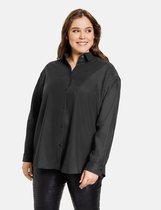 SAMOON Dames Blouse van lyocell Black-54