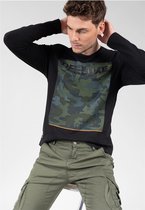 DEELUXE Camouflage T-shirt met lange mouwen KUROSON Black