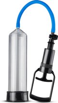 EasyToys - Penispomp met Grippomp - Penispompen - Penis Pomp - Sex Toys voor Mannen - Transparant met Blauw