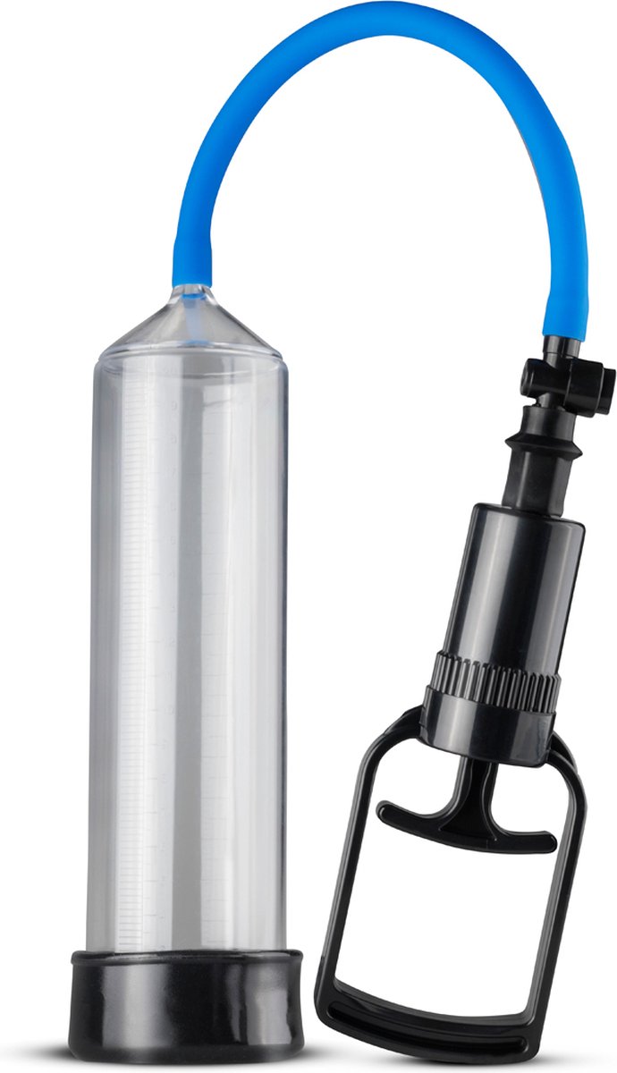 Goedkoopste EasyToys - Penispomp met Grippomp - Penispompen - Penis Pomp - Sex Toys voor Mannen - Transparant met Blauw