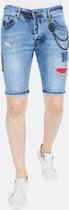 Exclusieve Korte Broek Heren Spijker - 1042 - Blauw