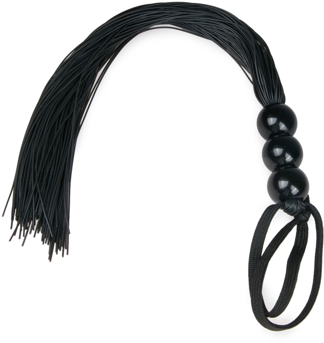 Goedkoopste EasyToys - Fetish Collection - Zwarte Siliconen Zweep - BDSM Zweep - Seksspeeltje - SM Toys - Zwart