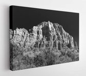 Onlinecanvas - Schilderij - Arizona Bergen In Zwart-wit Art Horizontaal Horizontal - Multicolor - 80 X 60 Cm
