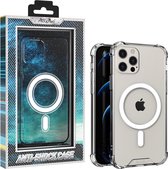Atouchbo Armor Case iPhone 12 Pro Max hoesje transparant - Magnetisch opladen (geschikt voor iPhones)