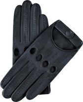 Fratelli Orsini Leren Handschoenen voor Dames Alessa (Zwart) - Lamslederen autohandschoenen Premium Handschoenen Handgemaakt in Italië - Zwart maat 7 - M - met opbergzakje & lederg