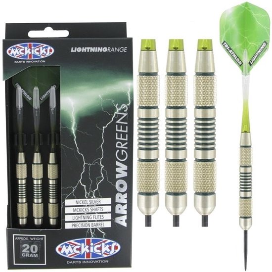 McKicks Arrow Greens Silver 20 gram - Dartpijlen van McKicks — afbeelding 5