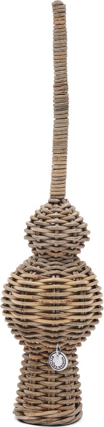 Riviera Maison Rustic Rattan Christmas Peak Kerstornament - Rattan - 8cm x 32cm - Woondecoratie - Kerstdecoratie