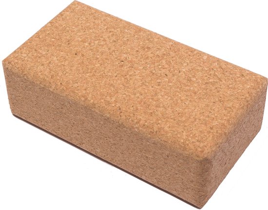 Basispakket yogamat en blok - taupe van Basi — afbeelding 3