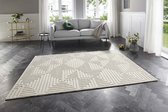 Laagpolig vloerkleed Manipu Elle Decoration - crème 200x290 cm