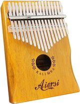 Finger Kalimba - Solid Koa - bloem met armleuning - 17 toetsen - Keyboard Muziekinstrumenten - Duimpiano - Kalimba - Met Songbook Hamertas