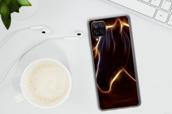 Coque Samsung Galaxy A12 - Cheval - Contour - Léger - Siliconen