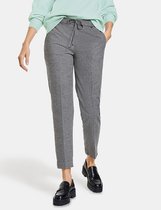 GERRY WEBER Dames Broek in joggingstijl van flanel
