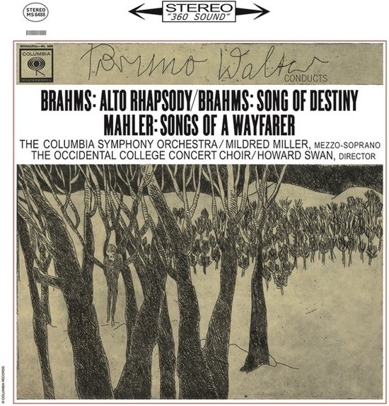 Mildred Miller, Columbia Symphony Orchestra, Bruno Walter - Brahms: Alto Rhapsody | Mahler: Songs Of A Wayfarer (LP)