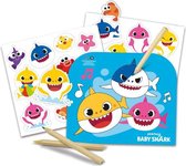 kindertattoos Baby Shark junior papier 22 stuks