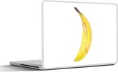 Laptop sticker - 12.3 inch - Banaan - Aquarel - Wit - 30x22cm - Laptopstickers - Laptop skin - Cover