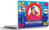 Laptop sticker - 14 inch - Verjaardag - 60 Jaar - Jubileum - 32x5x23x5cm - Laptopstickers - Laptop skin - Cover