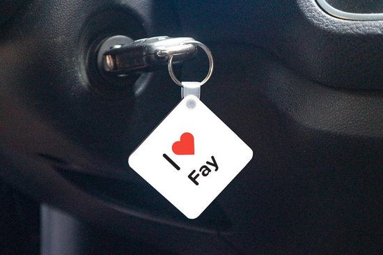 Porte-clés - J'aime - Fay - Fille - Plastique
