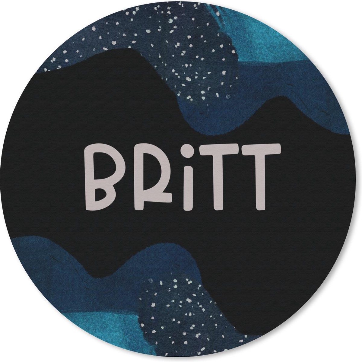 Muismat rond 30x30 cm - Mousepad Britt - Pastel - Meisje - Ronde muismatten