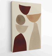 Canvas schilderij - Abstract organic shape Art design for poster, print, cover, wallpaper, Minimal and natural wall art. Vector illustration. 3 -    – 1825846475 - 80*60 Vertical