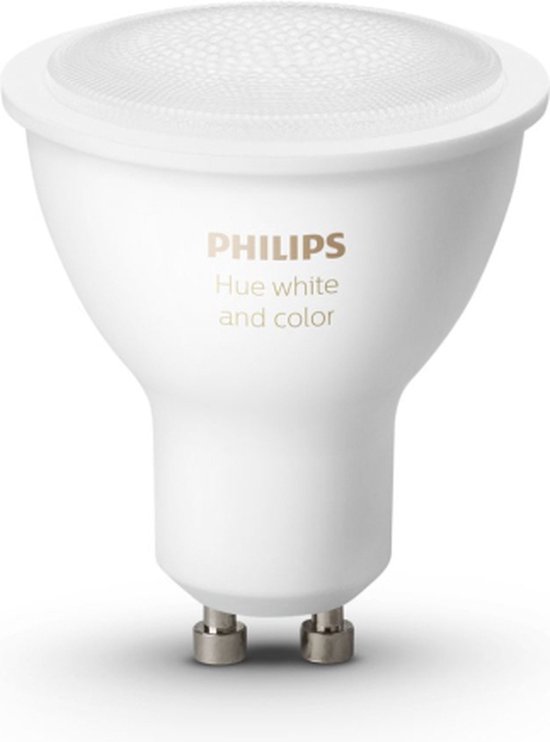 Philips Hue Slimme Lichtbron GU10 Spot - White and Color Ambiance - 5,7W - Bluetooth