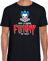Halloween - Do I look funny to you halloween verkleed t-shirt zwart voor heren - horror shirt / kleding / kostuum XL