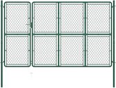 Everest Poort 175x350 cm staal groen