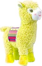 knuffellama Lama Medio junior 20 cm pluche geel