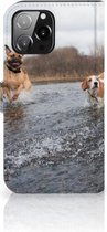 GSM Hoesje iPhone 13 Pro Max Wallet Book Case Honden Labrador