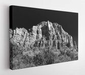 Canvas schilderij - Arizona mountains in black and white  -     1258775314 - 80*60 Horizontal