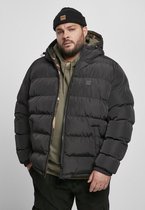 Urban Classics Winterjas Woodland Reversible Camoflage-Zwart