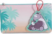 etui Wild Friends junior 19 x 11 cm polyester blauw/roze