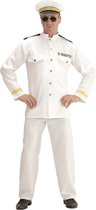 Widmann - Kapitein & Matroos & Zeeman Kostuum - Koninklijke Marine Kapitein - Man - Wit / Beige - XXL - Carnavalskleding - Verkleedkleding