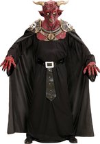 Widmann - Duivel Kostuum - Inferno Duivel Middenaarde - Man - Rood, Zwart - One Size - Halloween - Verkleedkleding