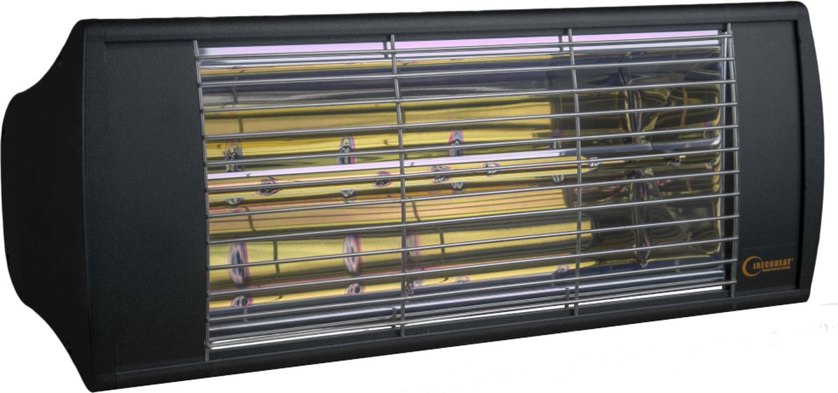 Goldsun - Supra 2000W Zwart - Terrasverwarmer elektrisch - Staal - Zwart