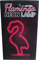 neonlamp flamingo led 5V 3-4W 25,5 x 14,5 cm rood