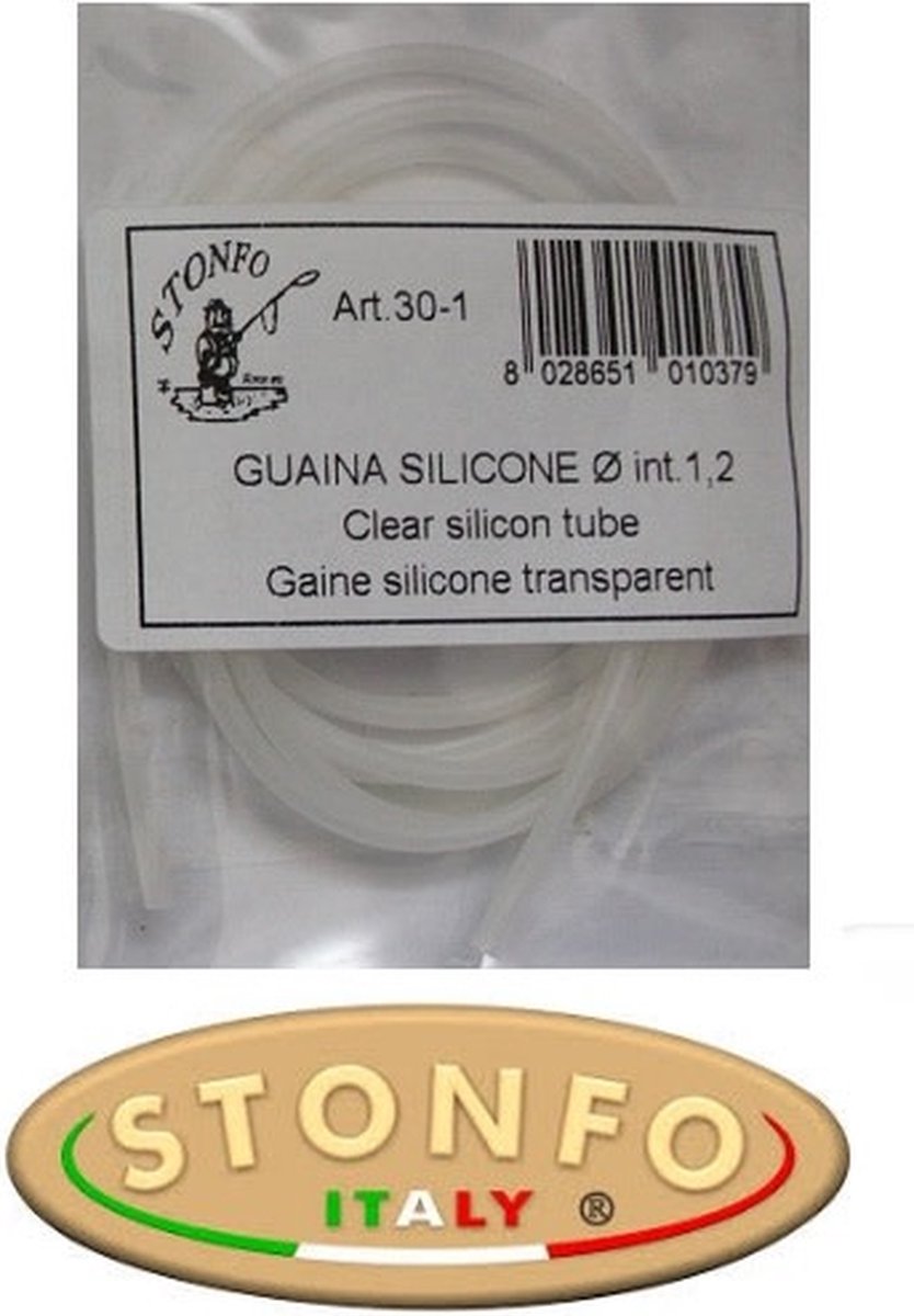 Stonfo Clear Silicone Tube (1m) - Maat : 1.2mm