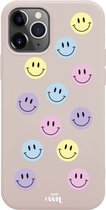 iPhone 12 Pro Max Case - Smiley Colors Beige - iPhone Plain Case