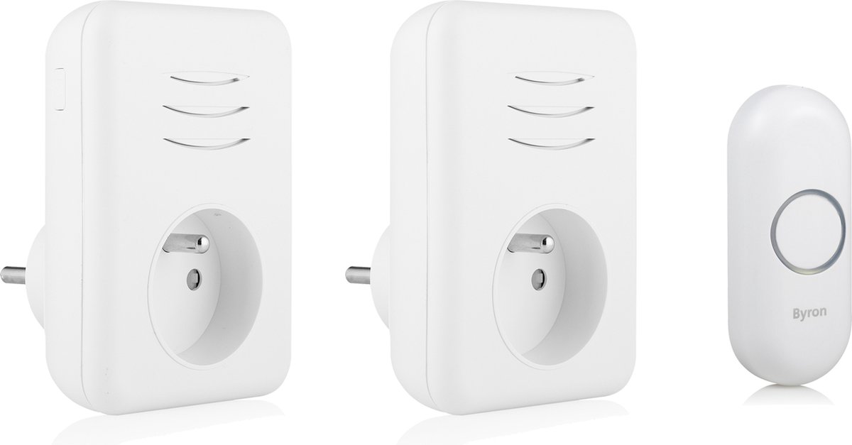 Byron gong – plugin – doorvoer – penaarde – 2 x 150 m – wit