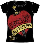 Alice Cooper Dames Tshirt -XL- School's Out Zwart