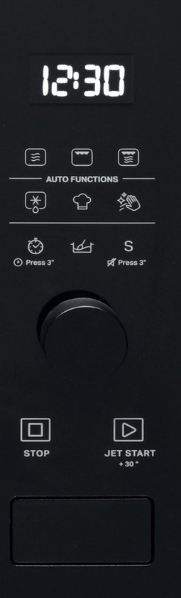 Four Micro-ondes Intégré Whirlpool WMF201G - 20 L, 800 W, Grill - Noir Et Acier Inoxydable