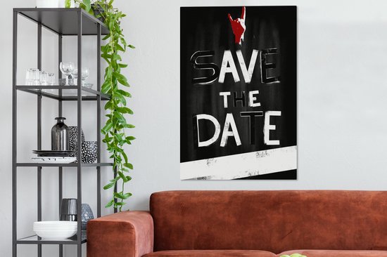Affiche Vintage avec un texte noir et blanc Toile 90x140 cm - Tirage photo sur toile (Décoration murale salon / chambre) - Tirage photo sur Poster (décoration murale salon / chambre)