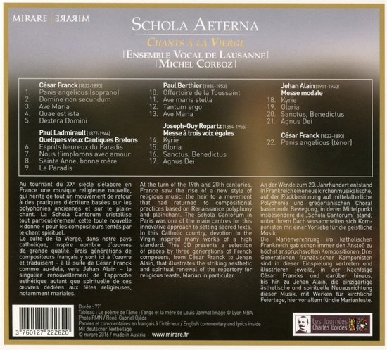 Ensemble Vocal De Lausanne - Chants À La Vierge (CD)