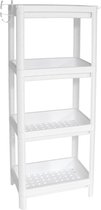 Gerimport Badkamerrek 4-laags 35 X 100 X 23 Cm Wit