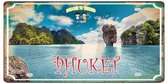 Retro Muur Decoratie uit Metaal Thailand Phuket 30x15CM DC-1472