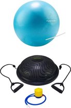 Tunturi - Fitness Set - Balanstrainer - Balance Trainer & Fitnessbal Blauw 25 cm