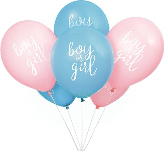 Ballonnen Boy or Girl - 8 stuks