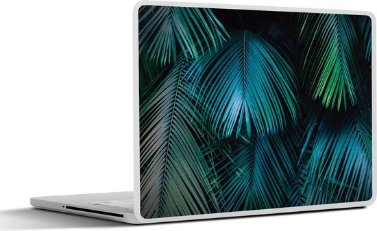 Sticker ordinateur portable - 10,1 pouces - Jungle - Feuilles - Vert - Blauw