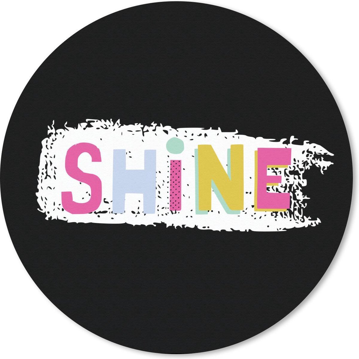 Muismat rond 20x20 cm - Mousepad Zomer - Quote - Wit - Ronde muismatten